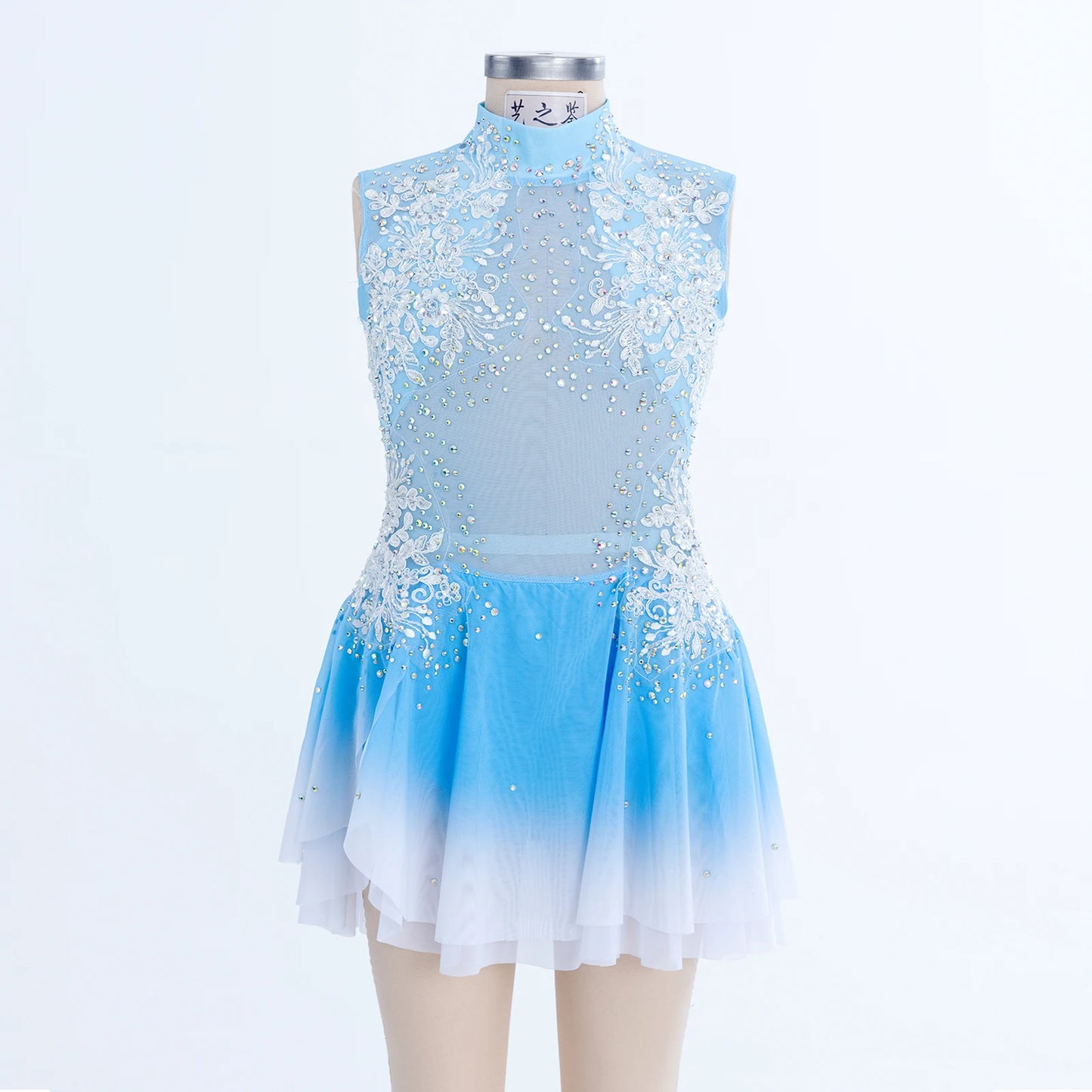 YIZHIJIAN Artistic Gymnastics Uniform Fitness Competition Figure Skating Art Exam Cheerleading Professional Training Skirt
