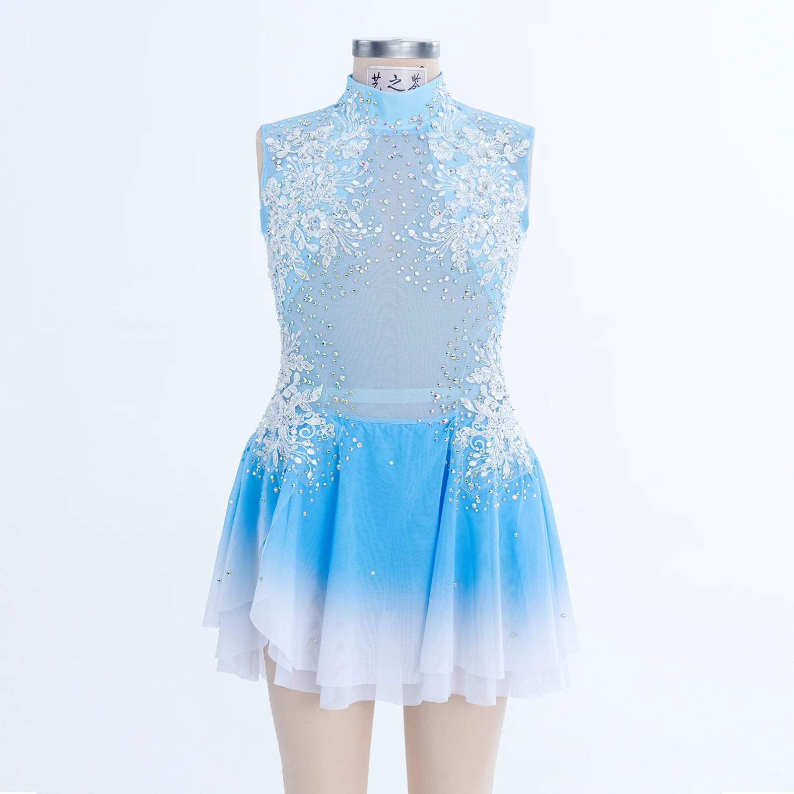 YIZHIJIAN Artistic Gymnastics Uniform Fitness Competition Figure Skating Art Exam Cheerleading Professional Training Skirt