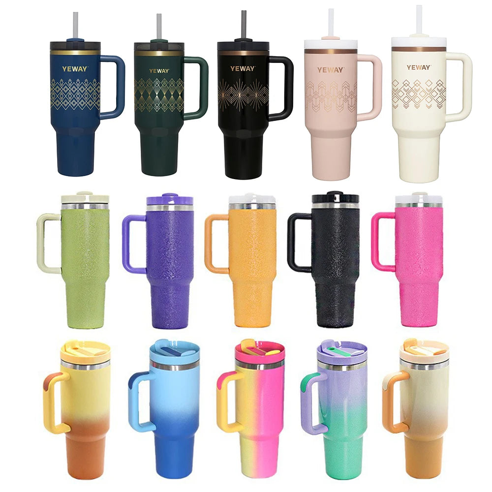 Customizable Keep Hot and Cold Garrafa Termo Vasos Original 40Oz Tumbler With Personalized Logo for Mother'S Day Gift