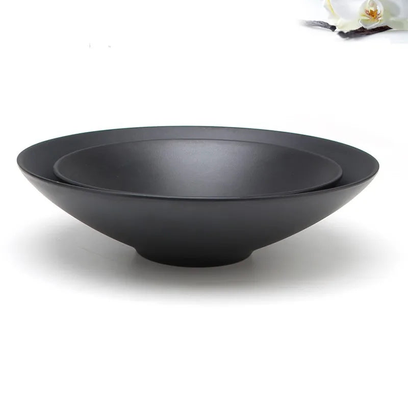 Wholesale Melamine  Black  Ramen Bowl Noodle Bowl Noodle Bowl for Restaurant/hotel/home