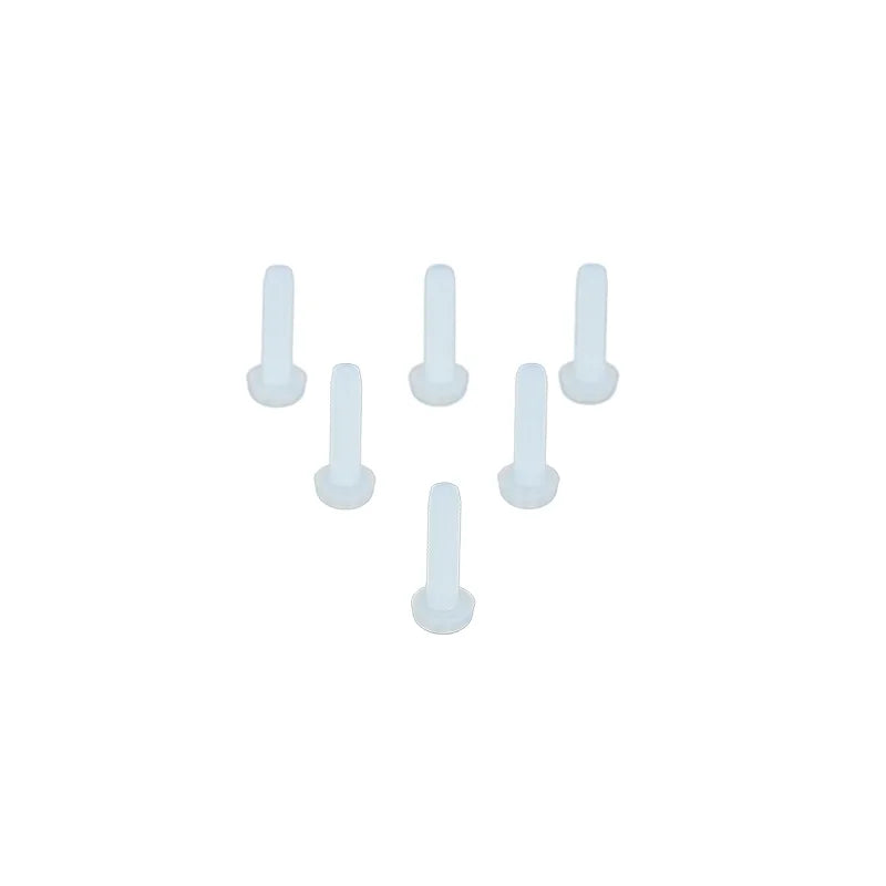 Customizable Insulation White Cross Pan Head Nylon Screw Slotted Plastic Fastener Bolt M4 M6  Thread Sizes Supported