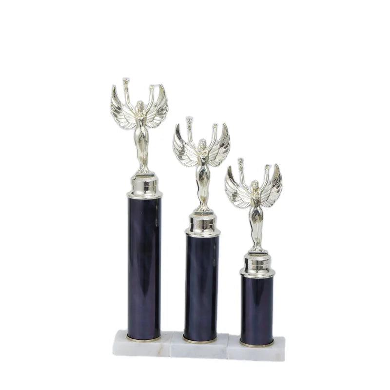 Cheap Bespoke Awards for Ballet Dancing Event Acrylic Black Column Trophy