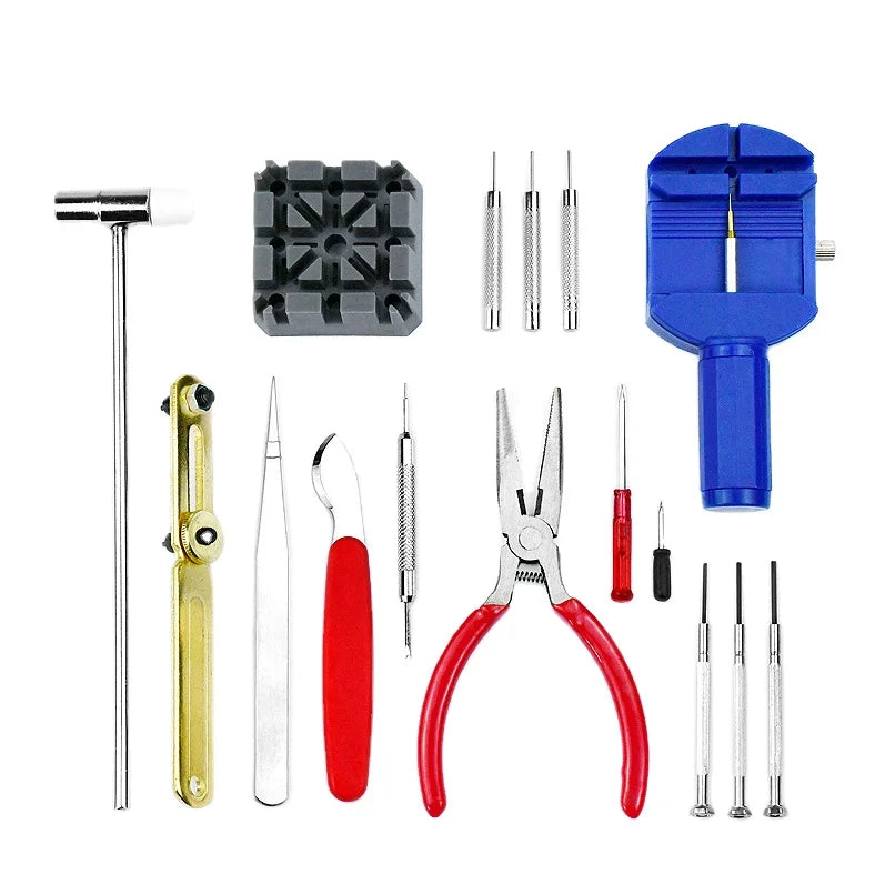 Wholesale Watch Tools 16PCS Set Watch Strap Disassembly Watch Cover Opening Replacement of Watch Battery