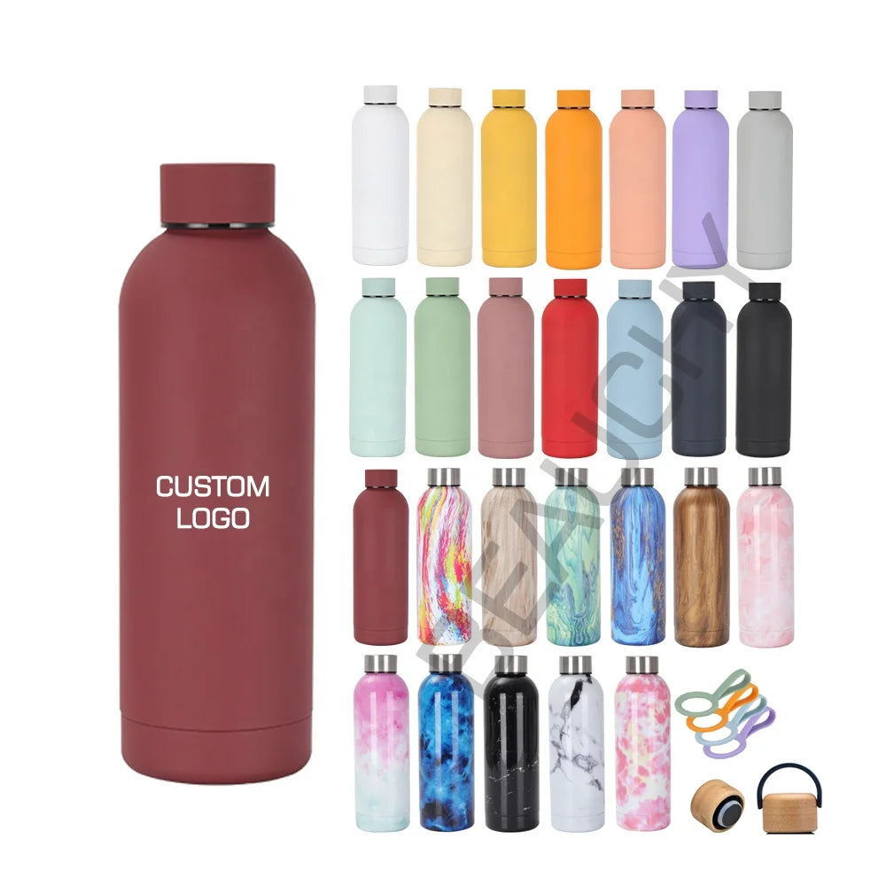 2024 Top Products Factory Double Wall Stainless Steel Cup Insulated Drink Bottle Tumbler Thermal Water Bottles with Custom lo