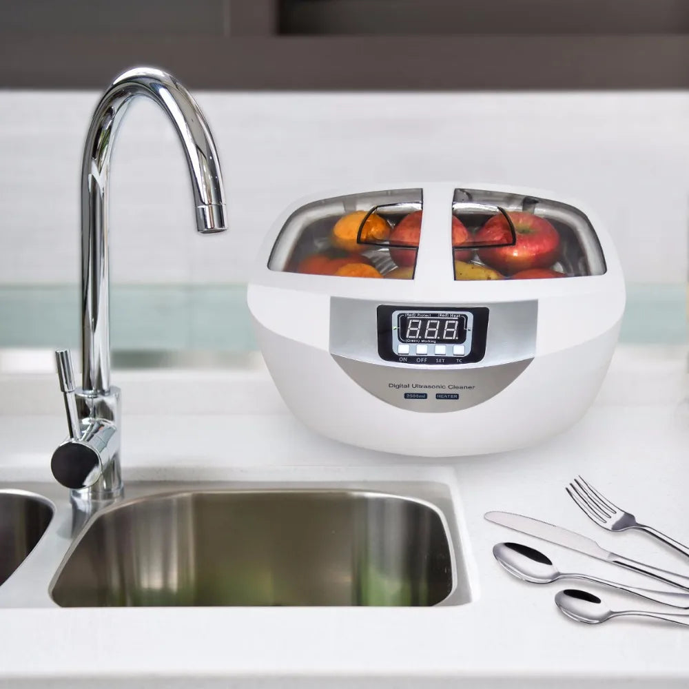 Hot Selling ABS Plastic Digital Ultrasonic Cleaner 2500ml With Time Adjustment