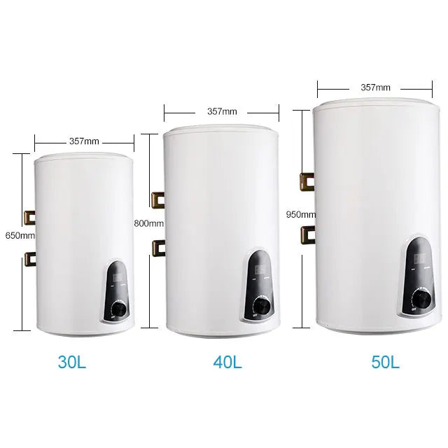Factory Direct Supply Household Plastic Electric Water Heater Tank 40 Gallon Stainless Steel Tank Wall-Mounted Energy Efficie