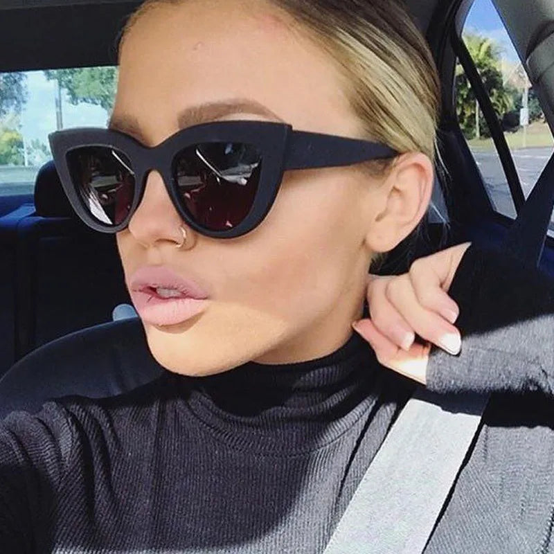 Trendy Sunglasses Outdoor UV400 Shades European&American Fashion Large Cat Eye Frames Designer Y2K Sunglasses Wholesale