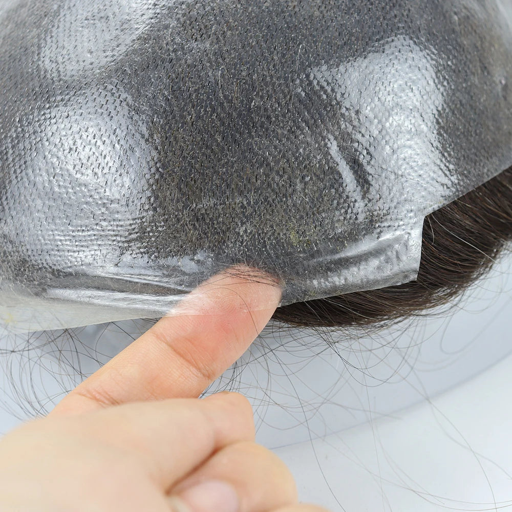 Super Thin Skin Toupee Multiple Color Men Wig All V Loop Invisible PU Hair Unit Men's Capillary Prosthesis