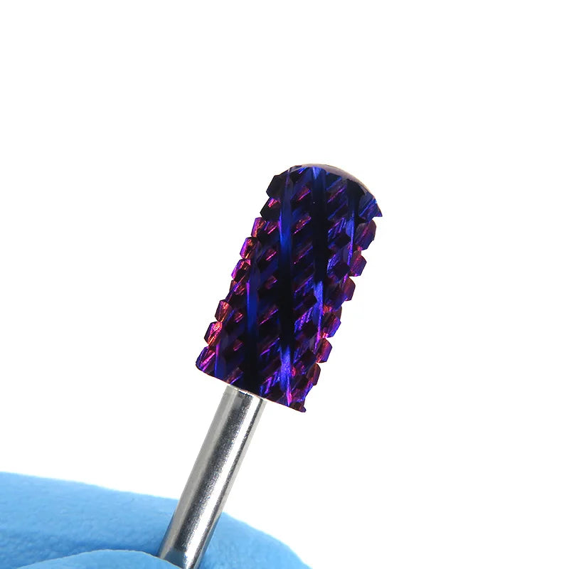 Same Day Delivery Purple Sharp Long Life Safety Round Head Carbide 4XC Bits Nail Drill Bits