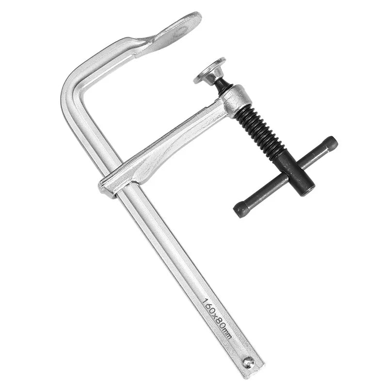 140mm Throat Depth Industrial Assembly F Clamp Quick Release Steel Rail F Clip Pliers for Woodworking DIY Tool