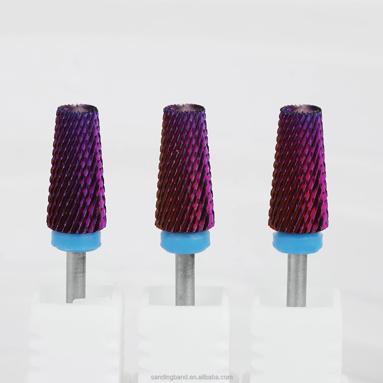 2022 Newest Tornado 5 in 1 Electric Nail Drill Bit Tungsten Carbide with Purple Coating Milling Cutter Rotary Burrs Filing Bi