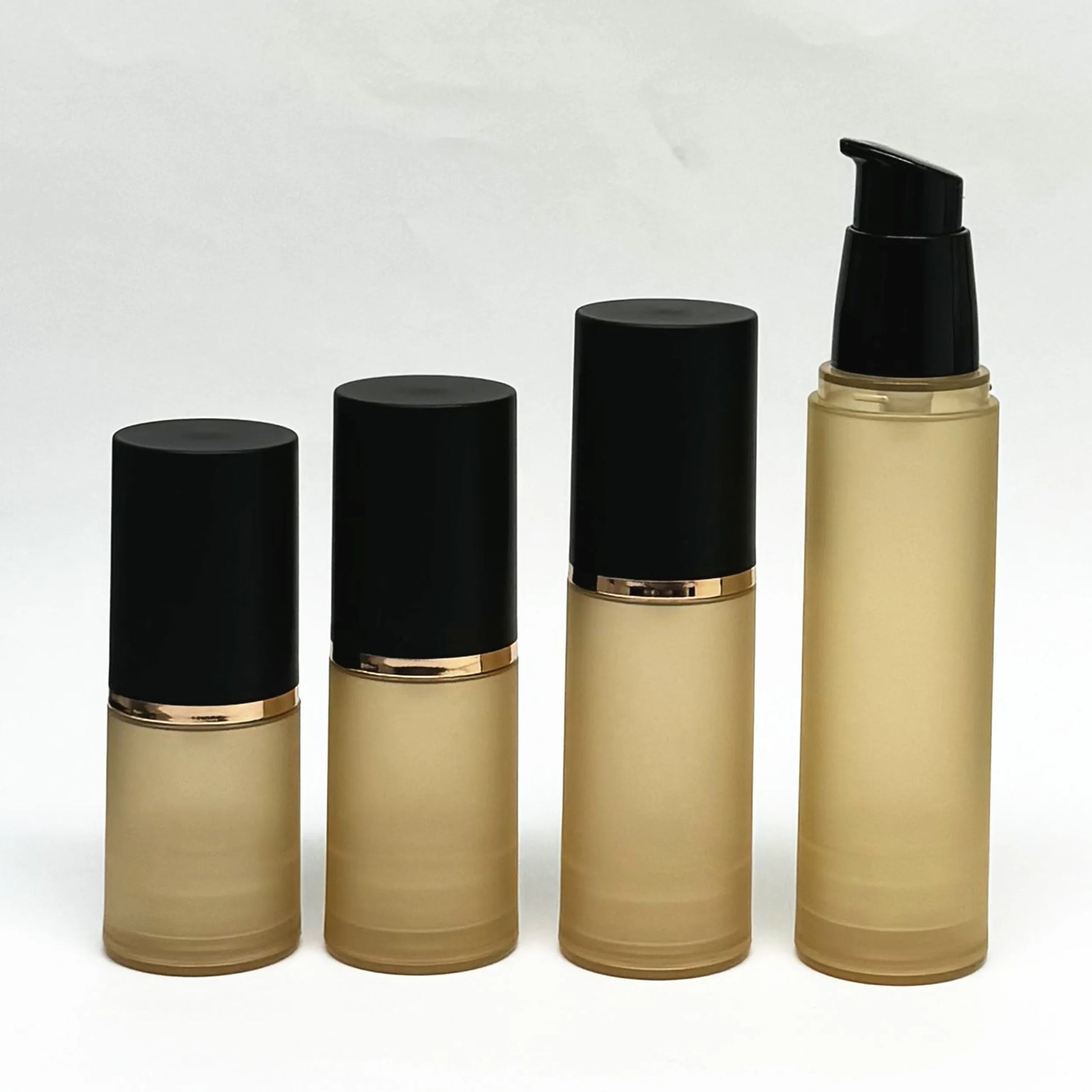 Skincare Cream Plastic PP Airless Lotion Spray 15ml 20ml 30ml 50ml 80ml 100ml Matte Airless Pump Bottle Frosted for Serum Cre