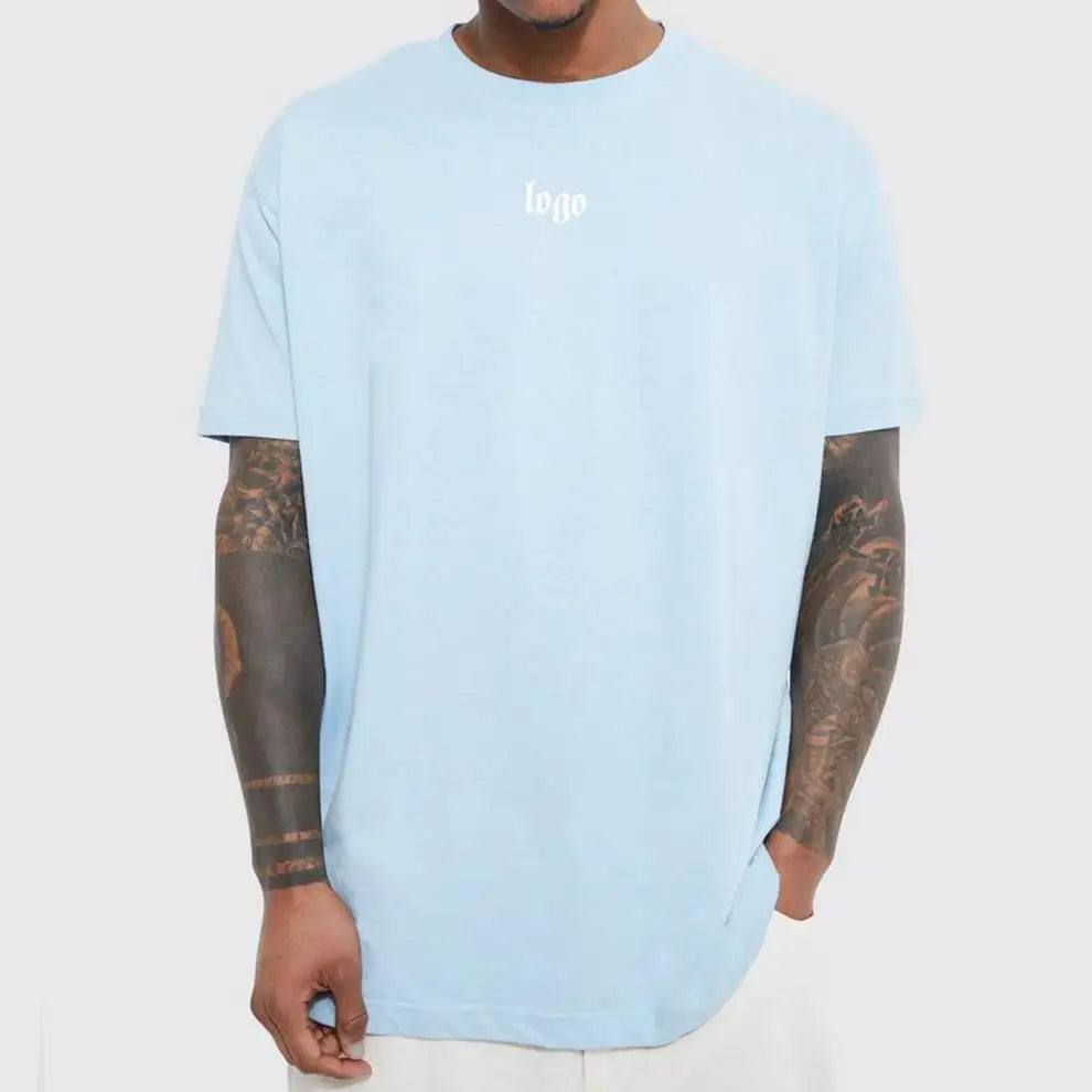 Mens T Shirts Polyester Custom Printing Blank T-Shirt Man Cotton Logo 230g Oversized Tshirts