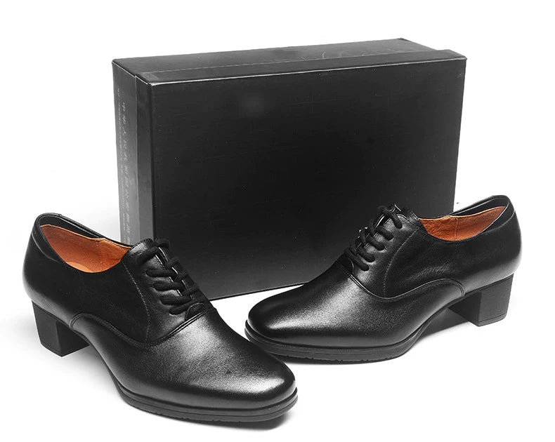 Hot Selling Top-Grade Leather Daily Office Shoes Black/Brown Durable Lace-Up Style with Anti-Slip Feature