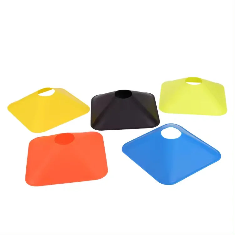 Wholesale Square Agility Training Marker Soccer Cone Marker Disc Multi-color Soft Plastic Disc Soccer Equipment