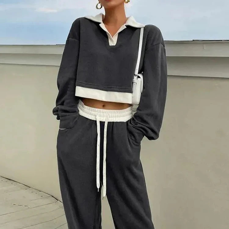 Custom Puff Print Two Piece Set Sweat Suit High Quality Jogging Suits Women Fleece Tracksuit 2 Piece Sets for Ladies