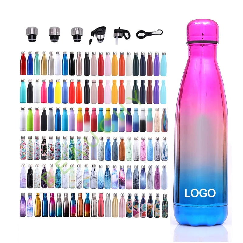 Beauchy Double Wall Vacuum Insulated High Quality Drinking Bottle Stainless Steel Sport Camping Water Bottle