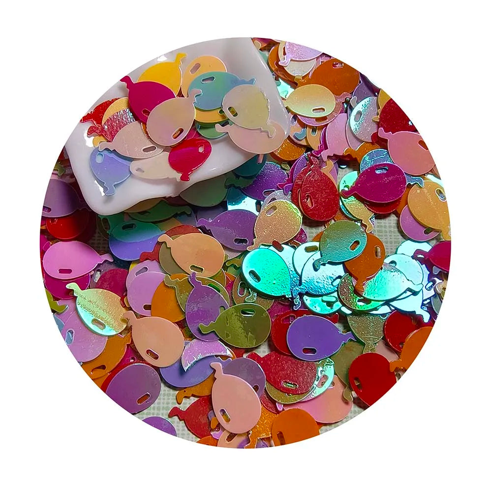 500g Nail Sequins Solid Balloon Glitter Sequins for Nail Art Wedding Decor Confetti Nail Art Heart Sequins