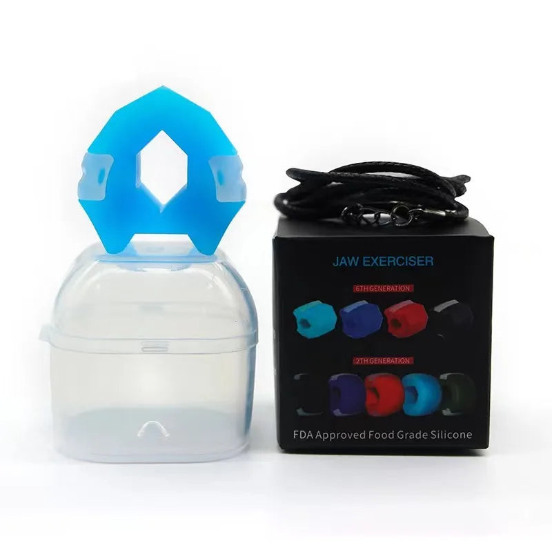Sports & Entertainment Mouth Muscle Trainer Food Grade Silicone Jaw Exerciser with Chew Ball for Exercise