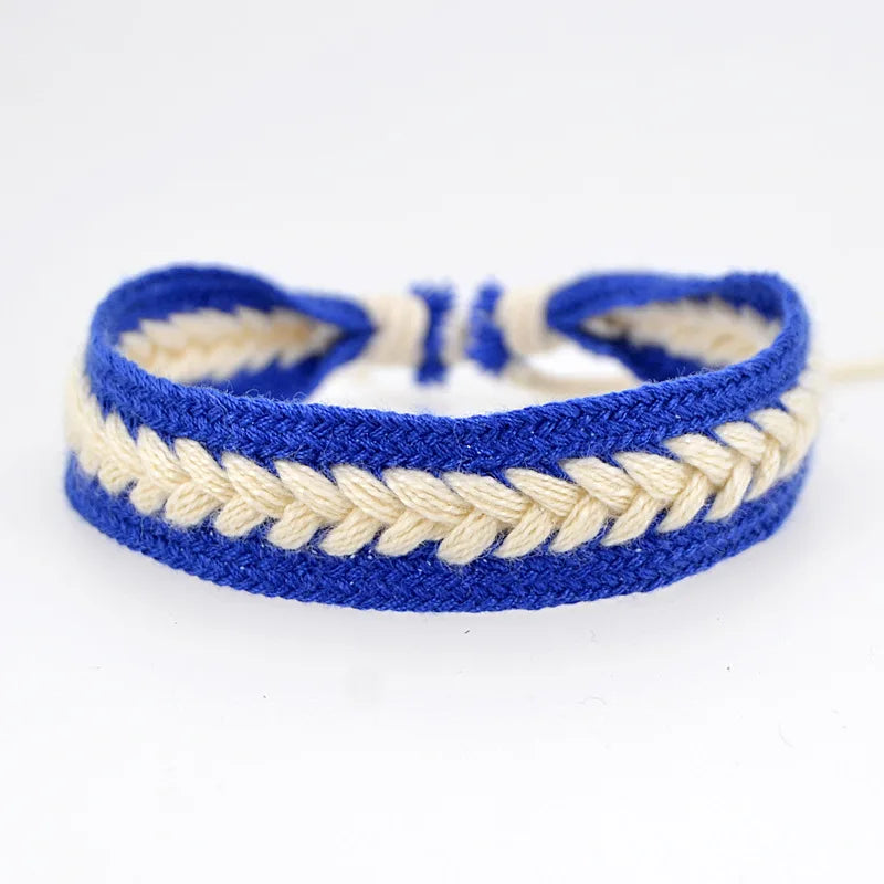 INS Style Cotton Color Small Fresh Bracelet Fashion Jewelry Bracelets Hand Woven Bracelets for Girls