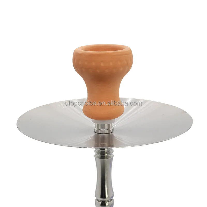 Hookah Shisha Top End Eco-friendly 304 Stainless Steel Hookah Shisha Transparent Glass Smoking Narguile Shisha Hookah