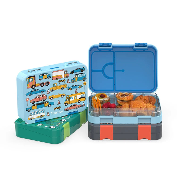 Wholesale Compartment BPA Free Bento Lunch Box Large Plastic Carry Container with Heatable Food Feature