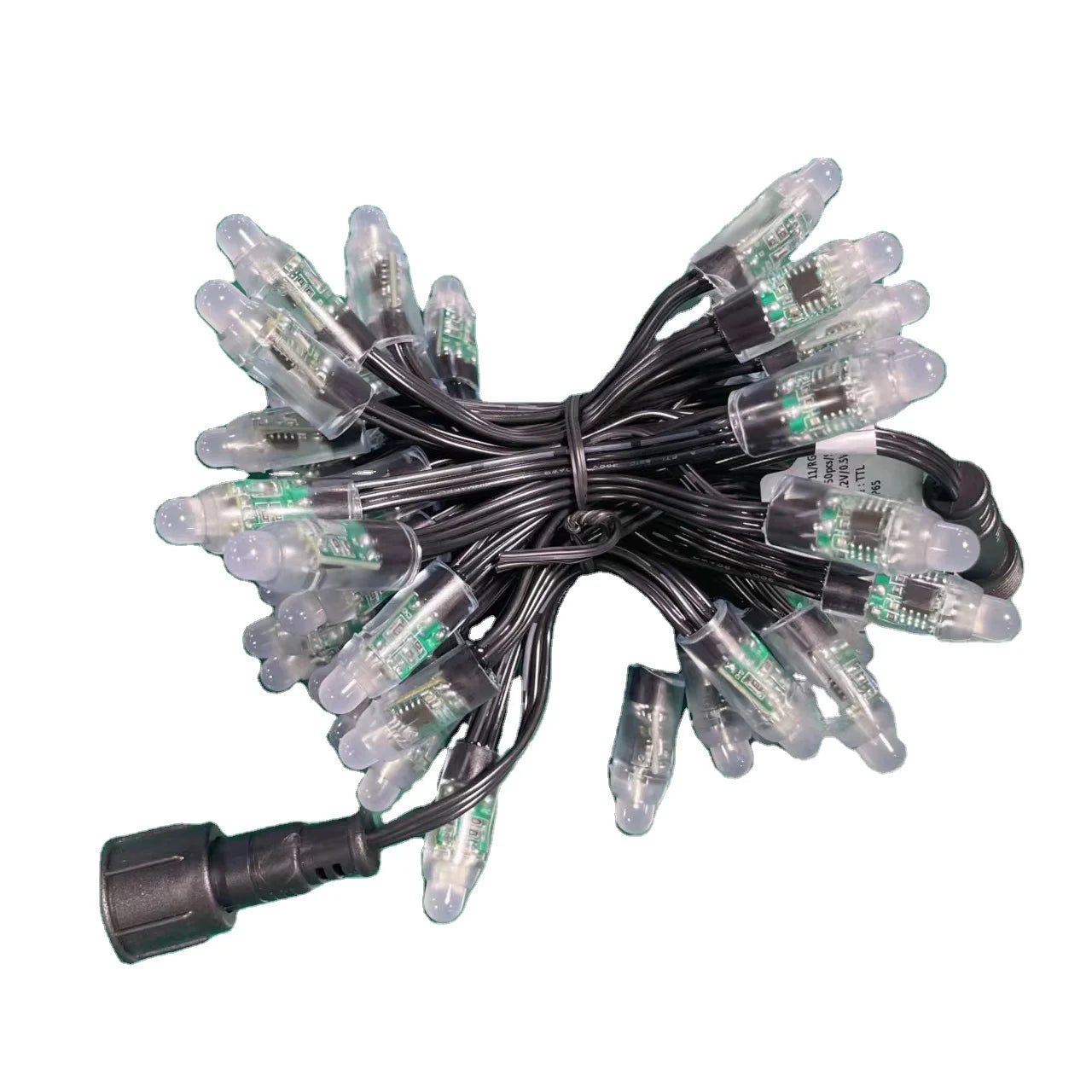 Black String 12V 12mm Bullet WS2811 Pixel Led Module Full Color RGB WS2811 Magic Christmas Decoration Advertising Sign Light