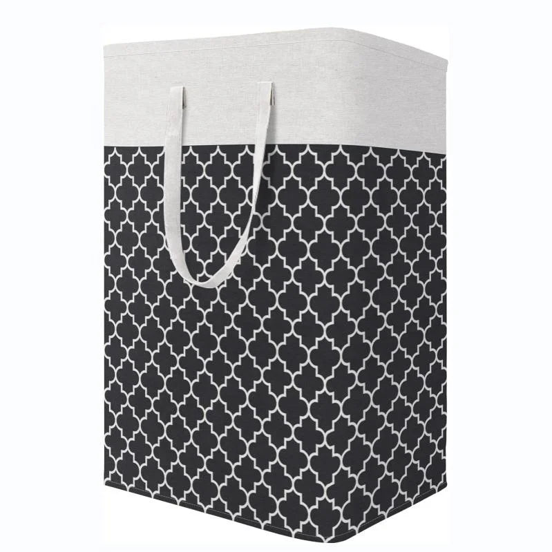 Large Freestanding Waterproof Collapsible Laundry Hamper with Extended Handles Eco-Friendly Durable Bathroom Storage Basket