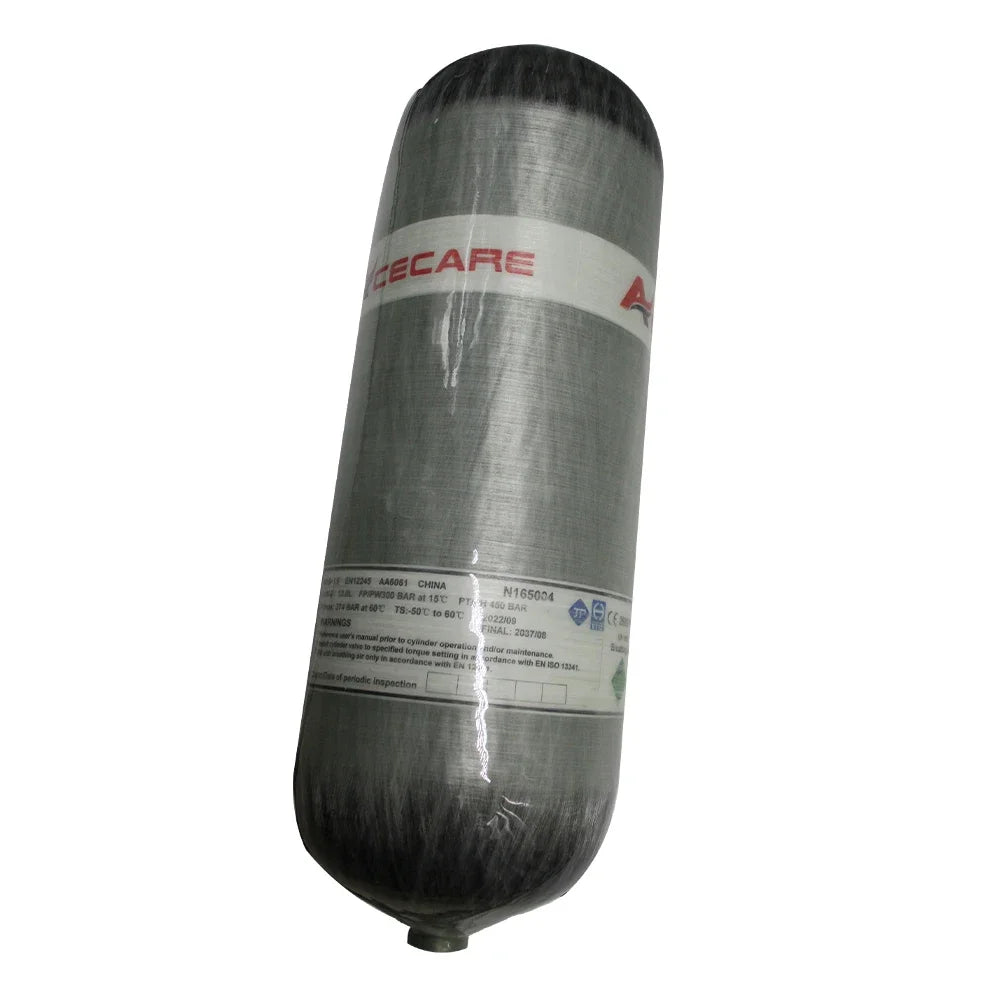 Acecare 12L CE Carbon Fiber Large 300Bar Hpa Tank for Paintball SCUBA SCBA EEBD Breathing Oxygen Cylinder