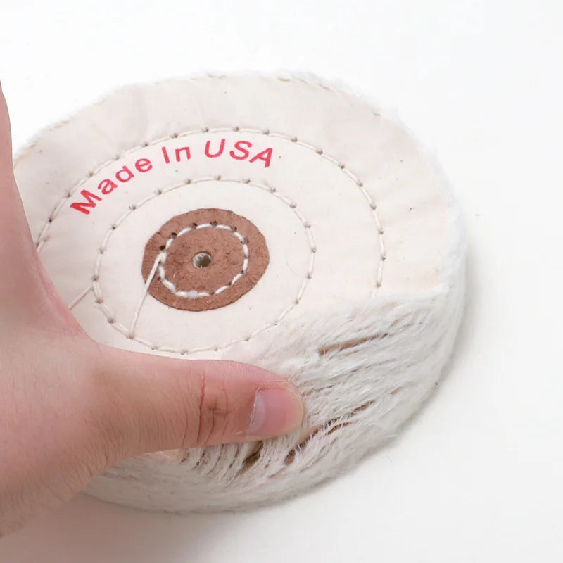 Wear-Resistant Cotton Polishing Wheel Buffing Pads Angle Grinder Wheel Felt Polishing Disc for Glasses Lens