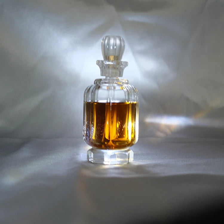 50 ml 100 ml Vintage Eight Edges  Perfume Bottle with Round Flash Acrylic Lid