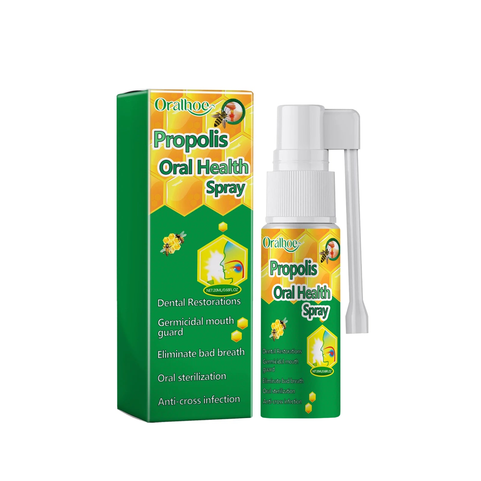 New Propolis Bad Breath Spray Dry Mouth Spray Oral Mouth Health Spray for Work Dating and Socializing for Women Men