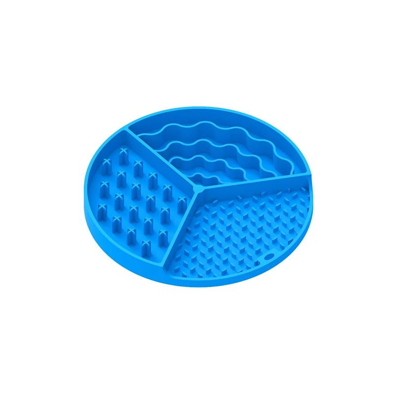 New Arrival Triple Grid Pet Dog Puzzle Pad Slow Feeder Peanut Butter Boredom Busters Pet Dogs Cats Zone Lick Mat