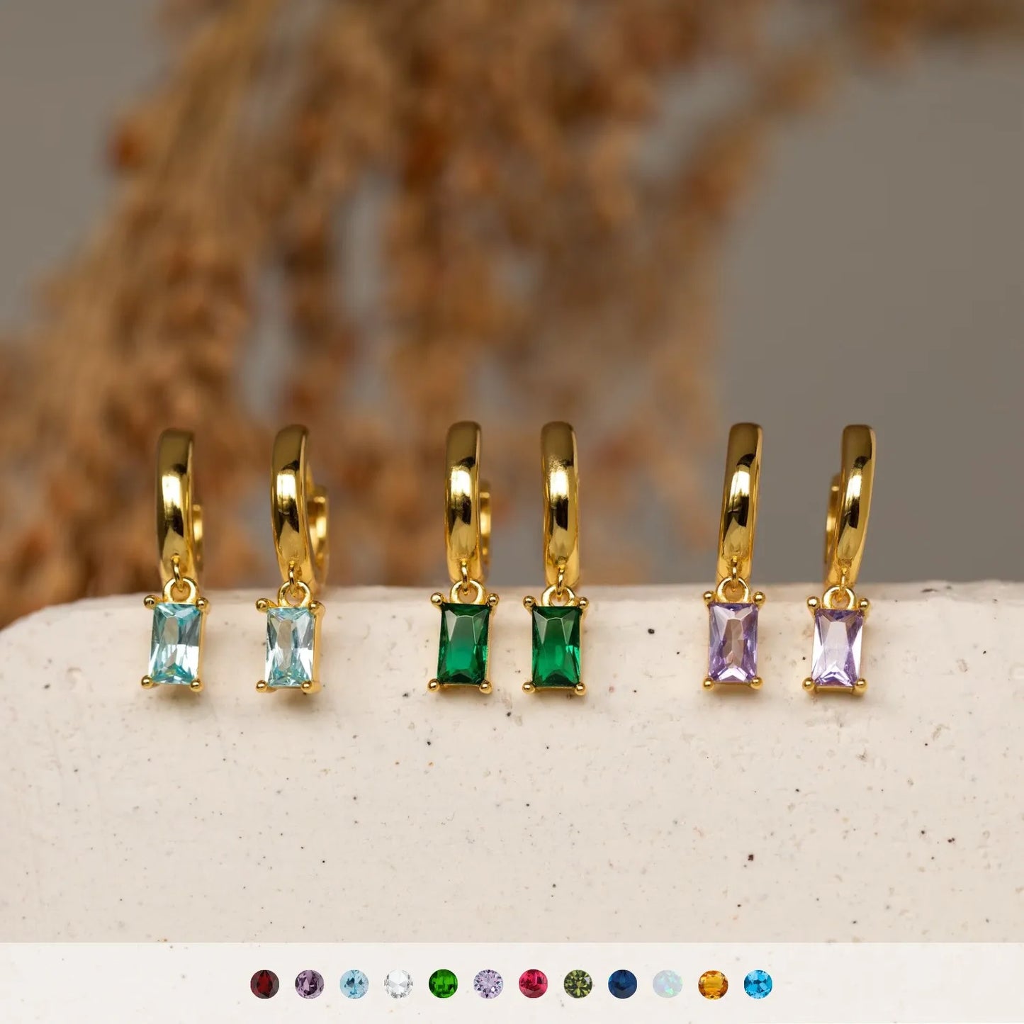 Earrings Twelve Birthday Earrings Retro Simple Personality Design Sense of Temperament Niche All Matching Jewelry Accessories