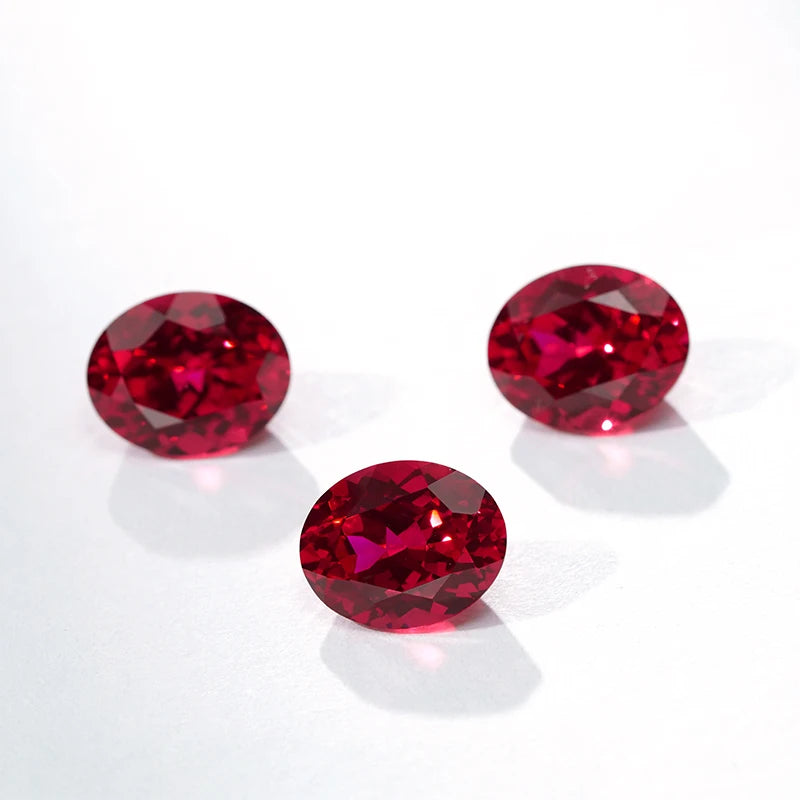 Starsgem Lab Grown Gemstone Oval Emerald Shape 1ct 2ct Lab Grown Ruby Factory Price