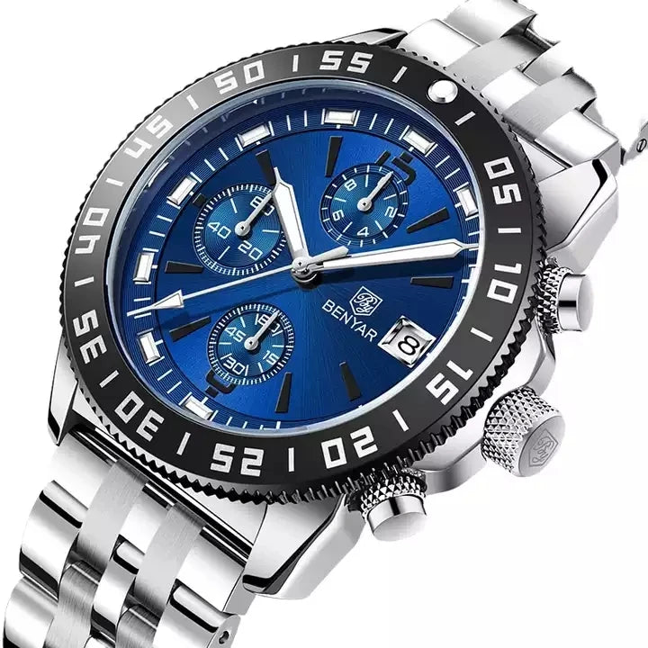 OEM Benyar 5198 Men's Watches 3ATM Waterproof Watch for Men Fashion Luminous Hands Calendar New Hot Selling Men's Sports Watc