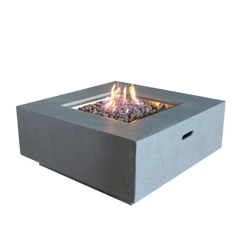 Modern Rectangle Propane Gas Fire Pit Table Outdoor Indoor Fireplace Furniture Patio Heater