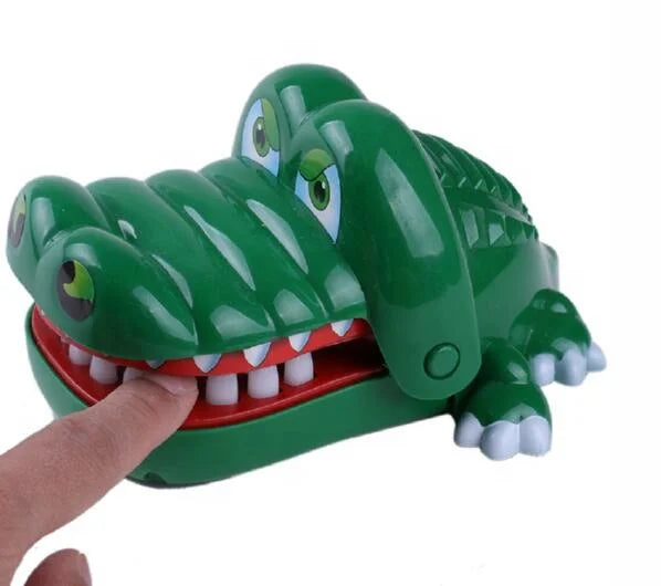 Crocodile Toys Dinosaur Bite Finger Toy Light Shark Bite Hand crocodile Scary Toy Stunt Decompression Sound