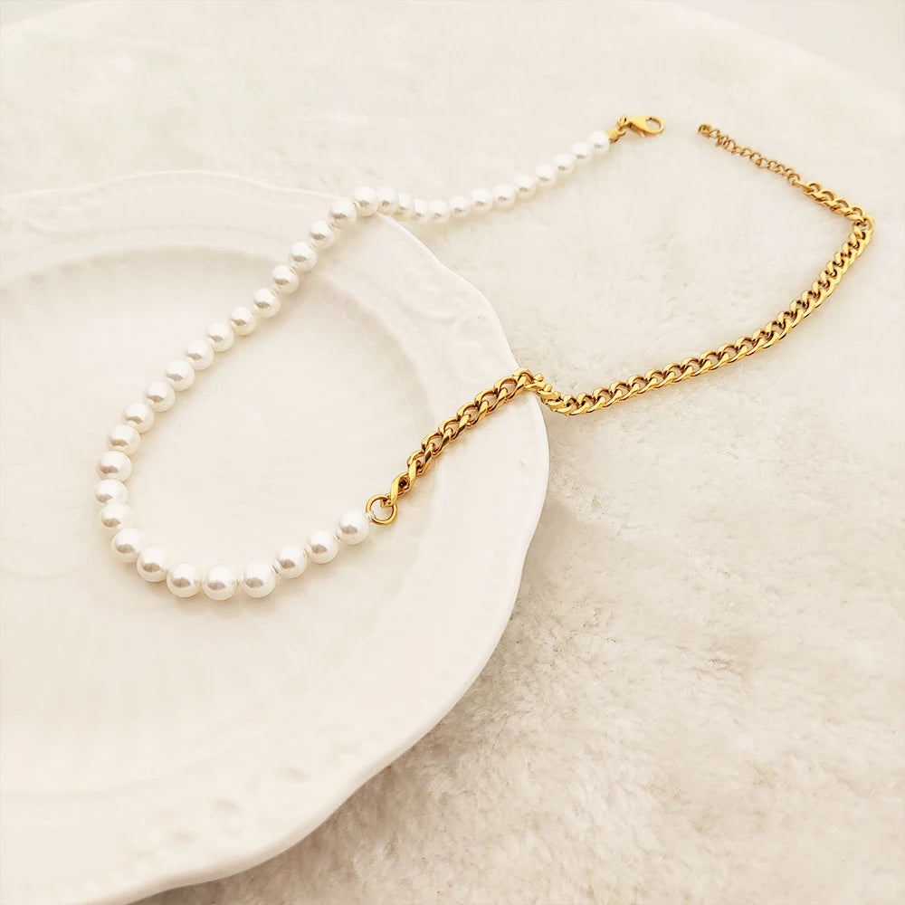 Best Selling Jewelry Shell Pearl Necklace Men Pearl Necklace Men Jewelry Pearl Necklace