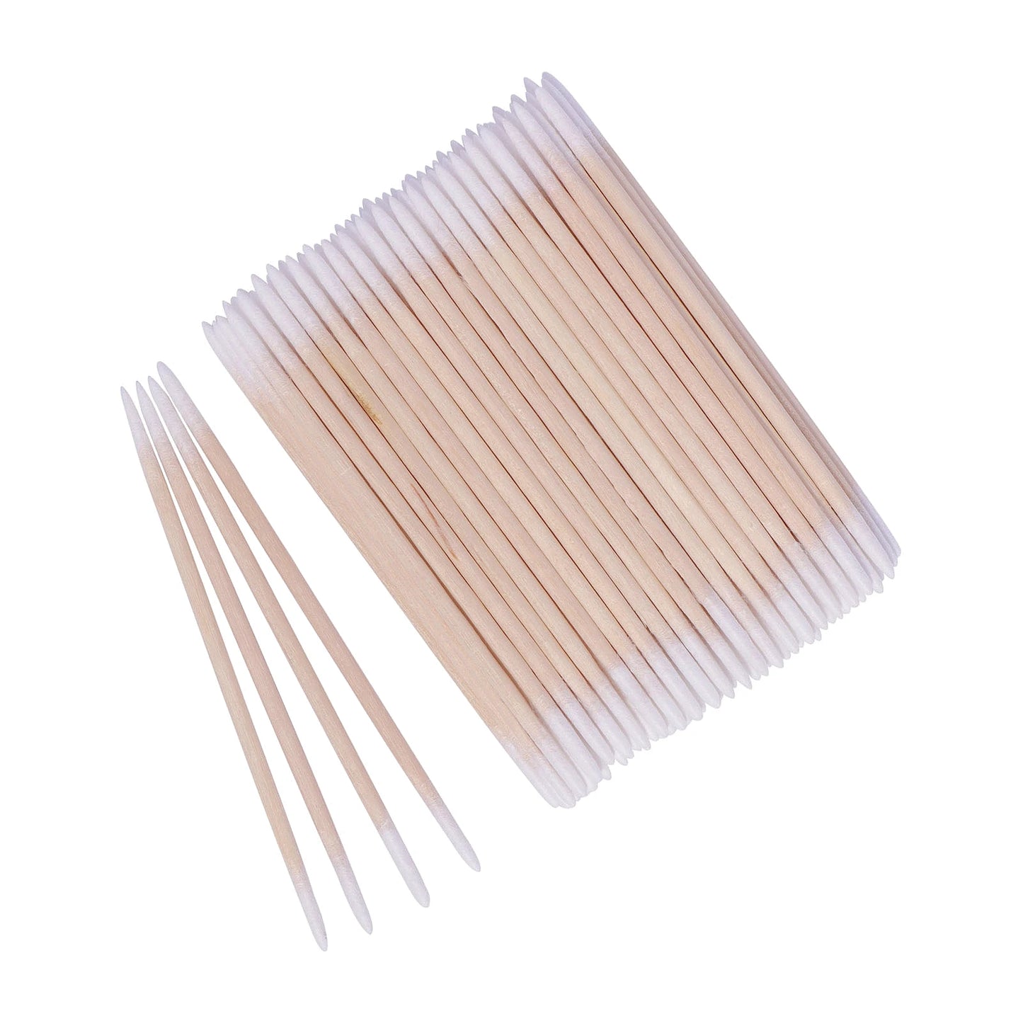 100pcs/bag Double Head Microblading Wood Cotton Stick Cotton Tipped Makeup Cosmetic Applicator Sticks Tattoo Permanent Suppli