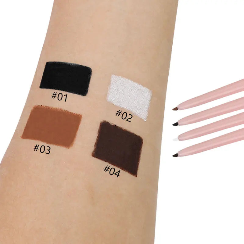 Private Label Waterproof Smudge Proof High Pigment Eyeliner Pencil Wholesale Pink Cream Matte Gel Eyeliner