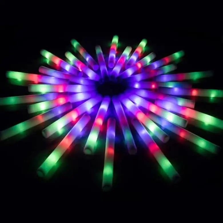 Wholesale Colorful Flashing LED Glow Sticks Light up Foam Toys for Graduation Parties Glow in the Dark Party Favors