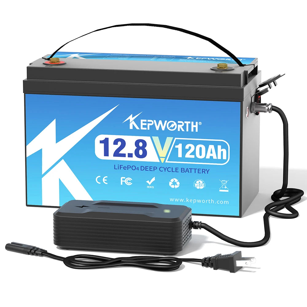 EU/UK/US Stocks 12V 80Ah 100Ah 120Ah 200Ah LiFePO4 Battery 12.8V Lithium Power Batteries 6000+ Cycles for RV Campers Golf Car
