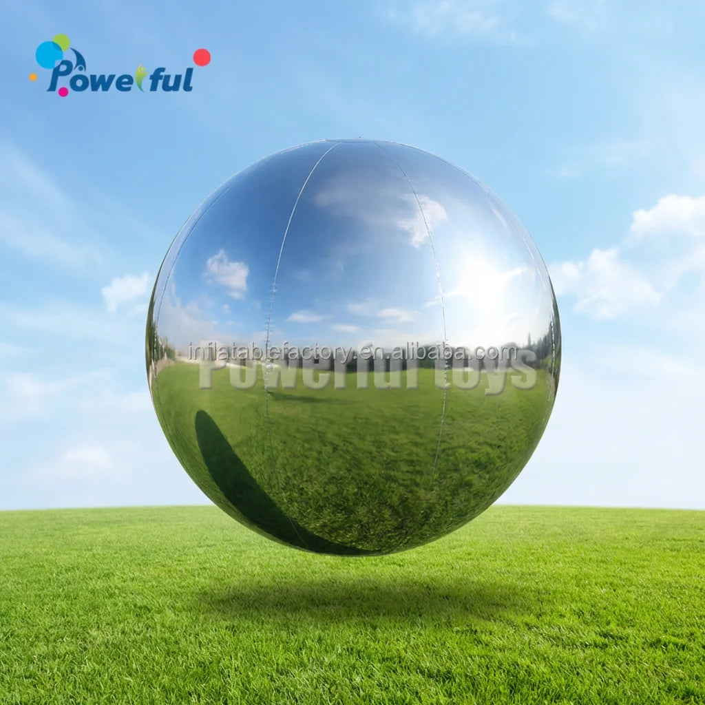 New Design Silver Color PVC Inflatable Waterproof Disco Mirror Ball Easy Setup Customizable Colors for Night Clubs Advertisin