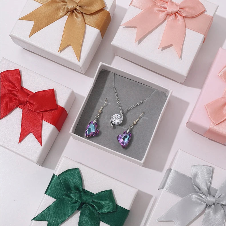 Tongxing Small Jewelry Box Ring Necklace Paper Trinket Organizer Earring Storage Box with Elegant Packaging
