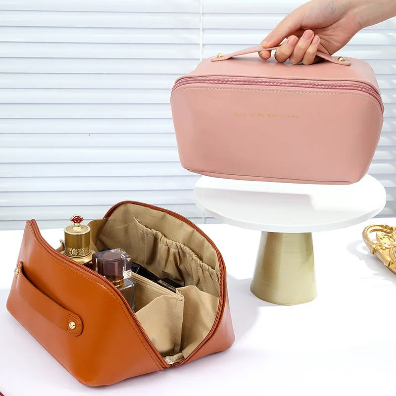 Wholesale Large Capacity Pillow Cosmetic Bag Custom Women Makeup Brush Bag Portable Travel Cosmetic Storage Toiletry Bag