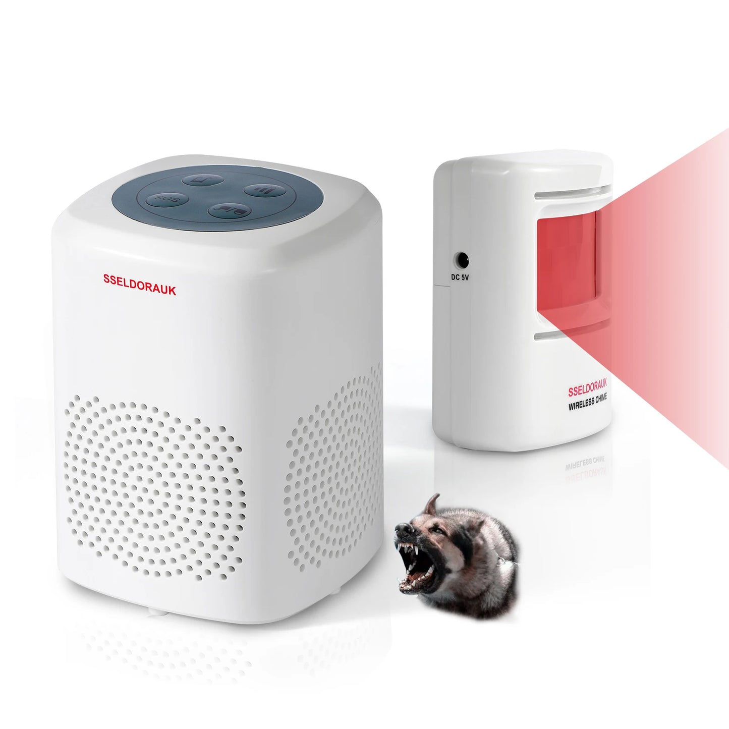 Modern Design Wireless Long Range Smart Pet Smart Motion Detector Sensor Intelligent Barking Dog Security Doorbell Battery Po