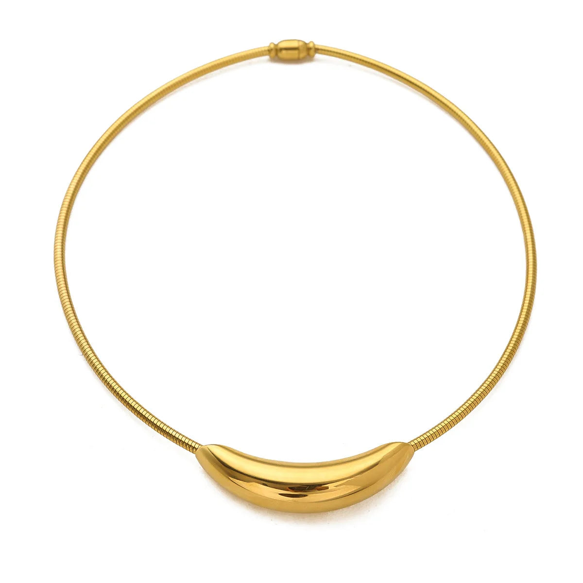 2024 Fashion Jewelry Necklace for Women Vintage Stainless Steel Snake Bone Chain Necklace Magnetic Suction Necklace