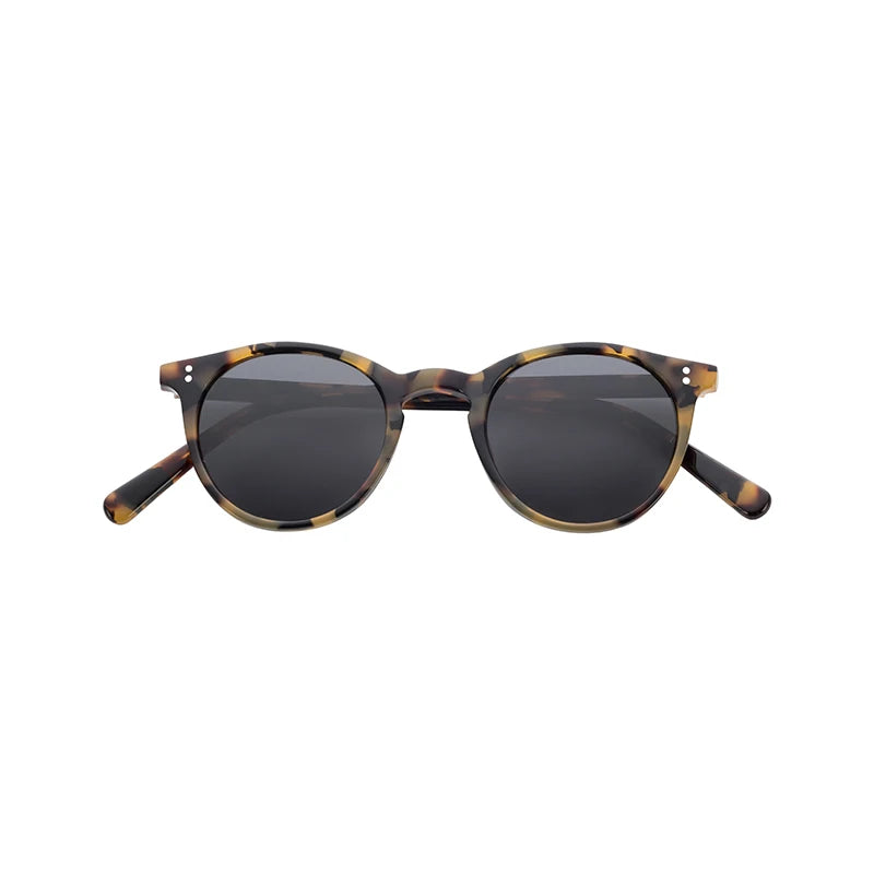Custom Retro Mazzucchelli Acetate Frame Polarized Sunglasses Unisex Tortoise Sun Shades for Men and Women with Custom Logo