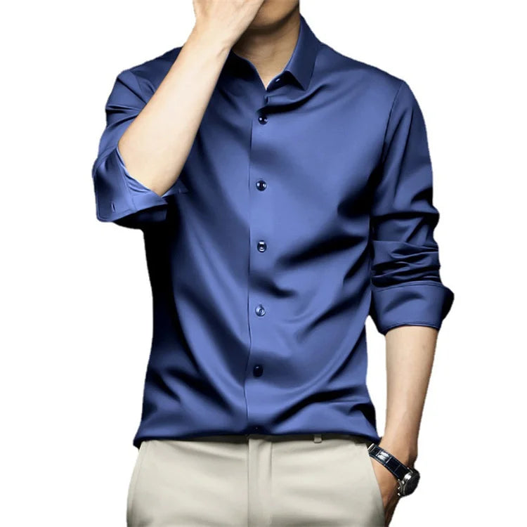 Men's Anti-wrinkle Non-ironing Professional Formal Business Long-sleeved Shirt